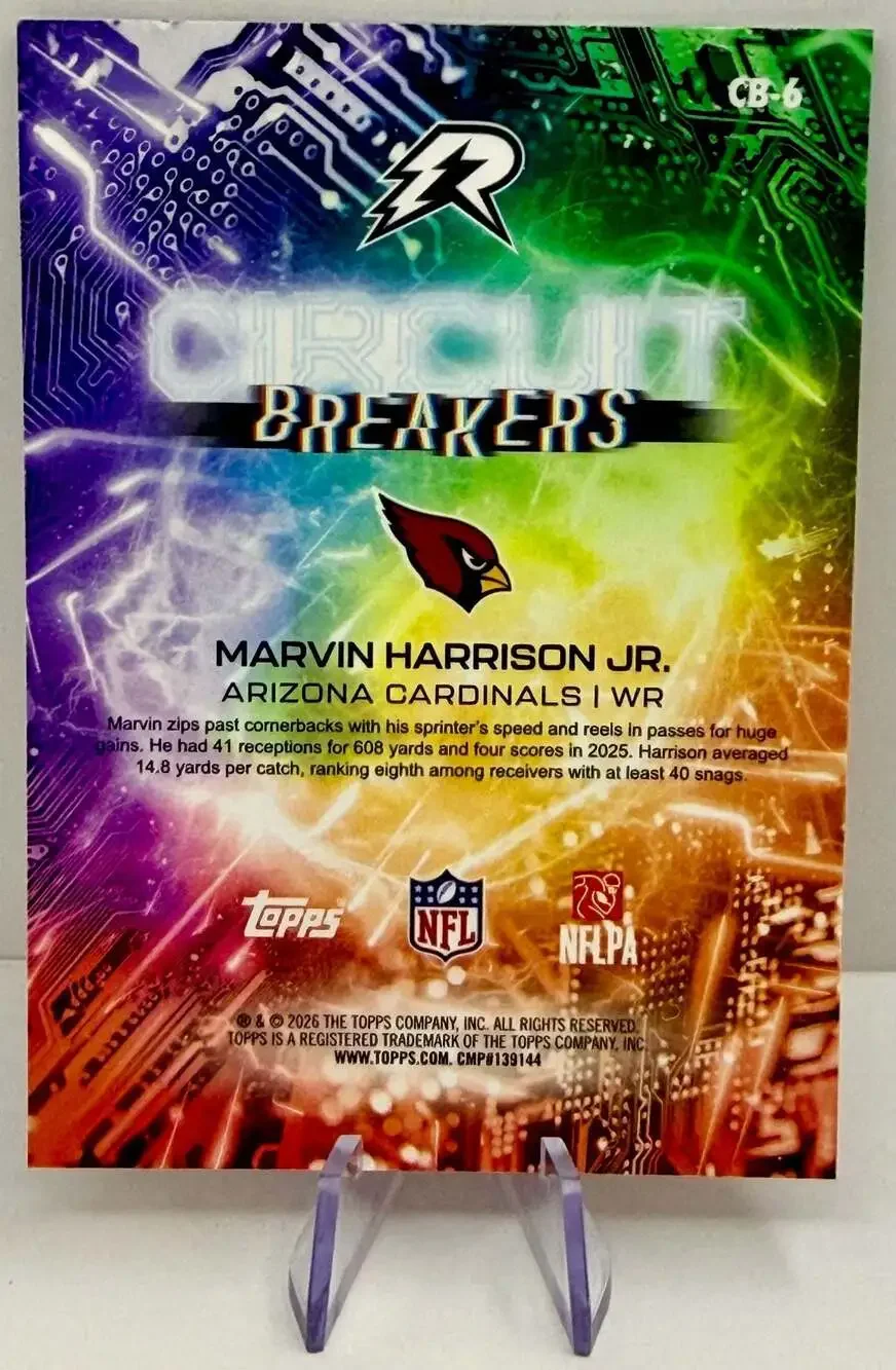 Marvin Harrison Jr. 2025 Topps Resurgence Circuit Breakers Arizona Cardinals